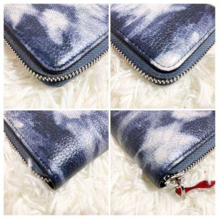 年末のプロモーション 極美品 クリスチャンルブタン デニム風レザー