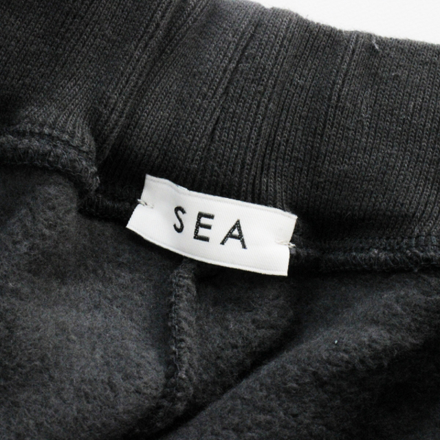 SEA(シー)のSEA シー VINTAGE Seavalley Mountain Club スウェットパンツ F/チャコールグレー ワイド テーパード 裏起毛【2400013218351】 レディースのパンツ(カジュアルパンツ)の商品写真