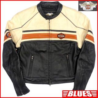 ハーレーダビッドソン(Harley Davidson)のライダースジャケット シングル メンズ M ハーレーダビッドソン SJ1541(装備/装具)