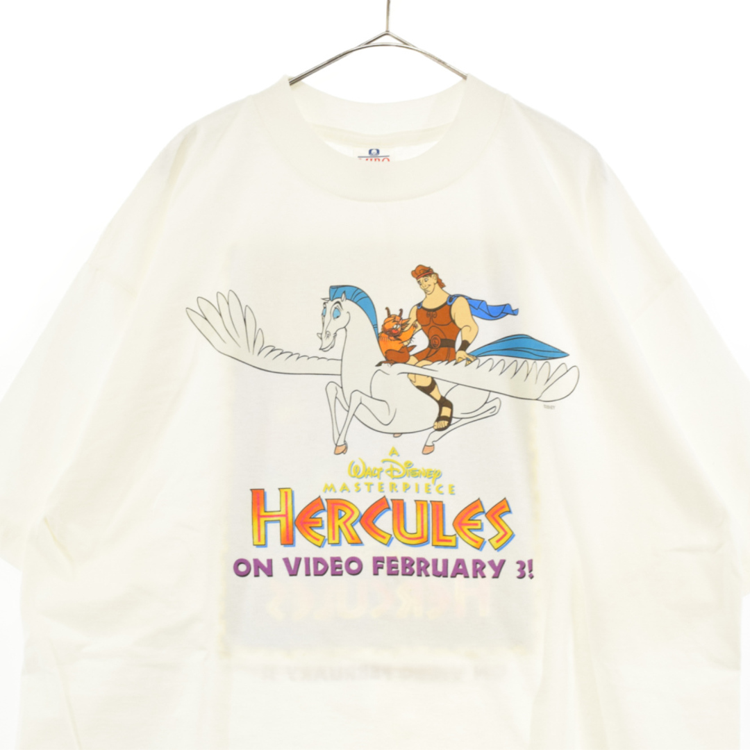 VINTAGE ヴィンテージ 90S Walt Disney MASTERPIECE HERCULES ヘラクレス 半袖Tシャツ ホワイト