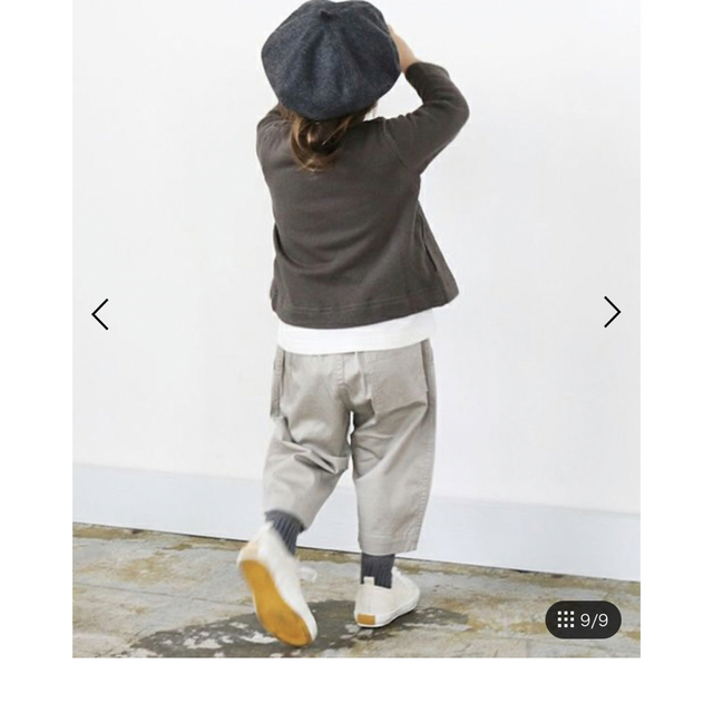 FITH(フィス)のquoti use fith. ストレッチツイル9分丈サークルパンツ120cm キッズ/ベビー/マタニティのキッズ服男の子用(90cm~)(パンツ/スパッツ)の商品写真