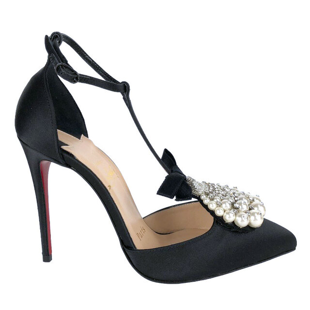 Christian Louboutin(クリスチャンルブタン)のクリスチャン・ルブタン Christian louboutin パール【中古】 レディースの靴/シューズ(ハイヒール/パンプス)の商品写真