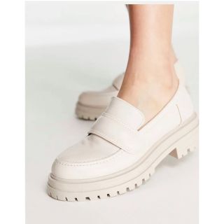 ザラ(ZARA)のASOS チャンキーヒールローファー　厚底ローファー(ローファー/革靴)