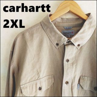 カーハート(carhartt)のカーハート  長袖 ワークシャツ 2XL ビッグシャツ(シャツ)