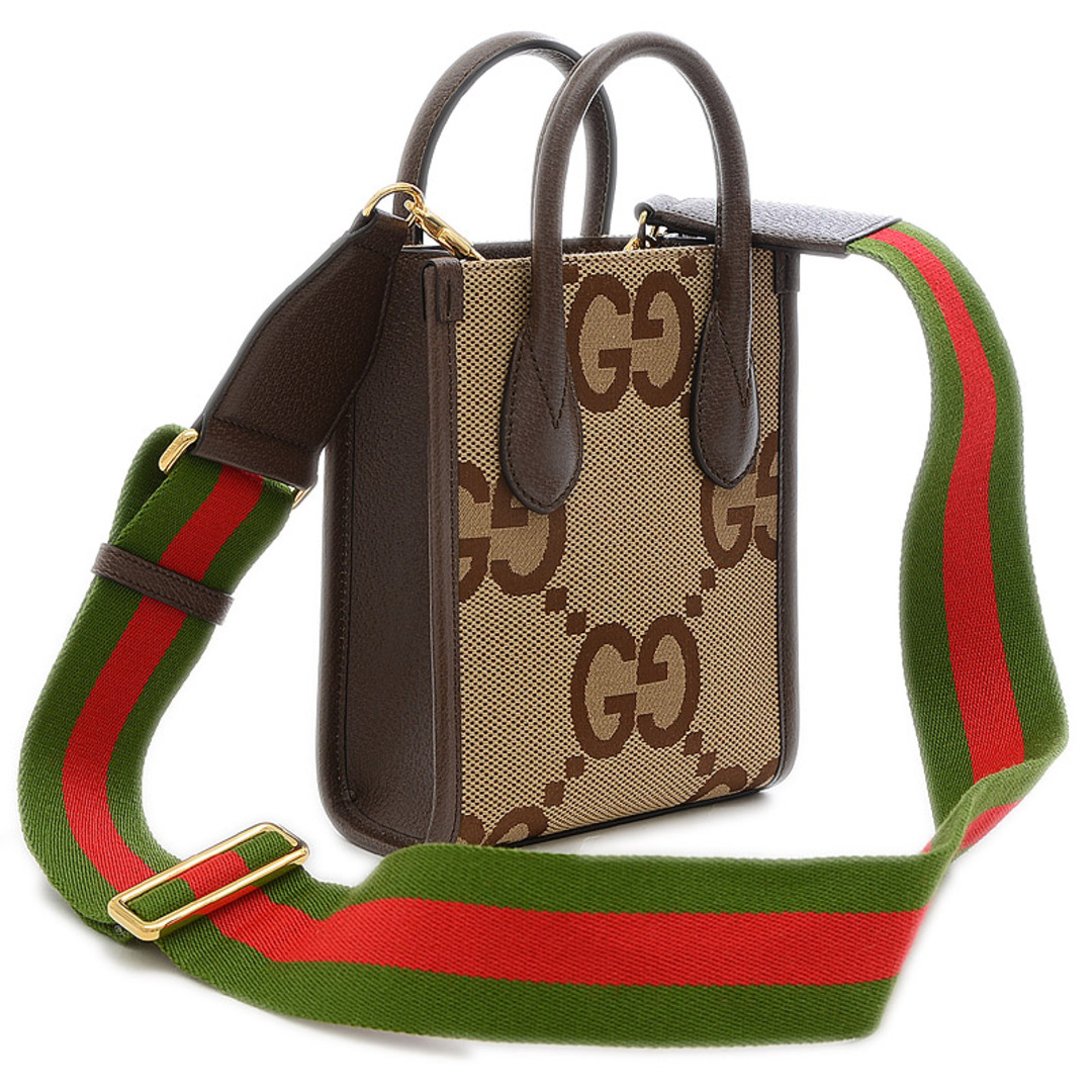 Gucci(グッチ)のグッチ ジャンボGG 2Wayショルダーバッグ キャンバス ベージュ 69940 レディースのバッグ(トートバッグ)の商品写真