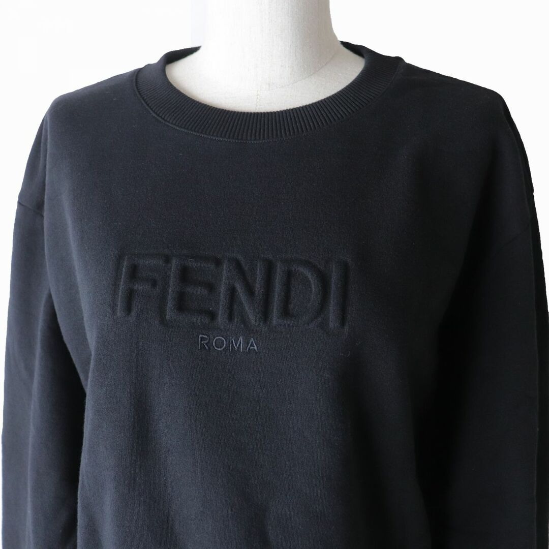 正規FENDIkids 大人もok 12歳　黒色にfロゴ　可愛スウェットシャツ