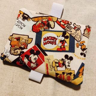 保冷剤ケース　No.196 ハンドメイド　ゴムバンド付き(外出用品)