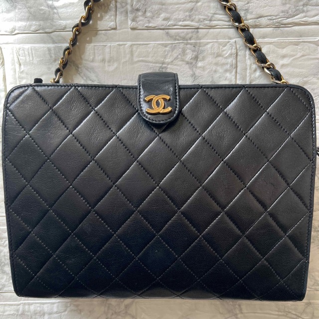 CHANEL マトラッセ チェーン ハンドバッグ (ヴィンテージ) 日本正規輸入品