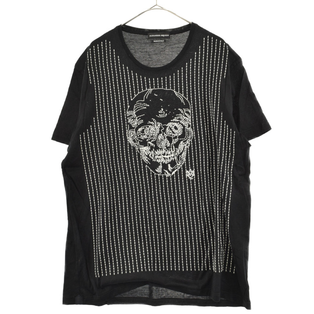 Alexander McQueen アレキサンダーマックイーン スカルステッチ半袖Tシャツ ブラック 427738 QHZ97