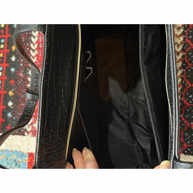 【新品未使用】クロコ型押しトートバッグ レディースのバッグ(トートバッグ)の商品写真