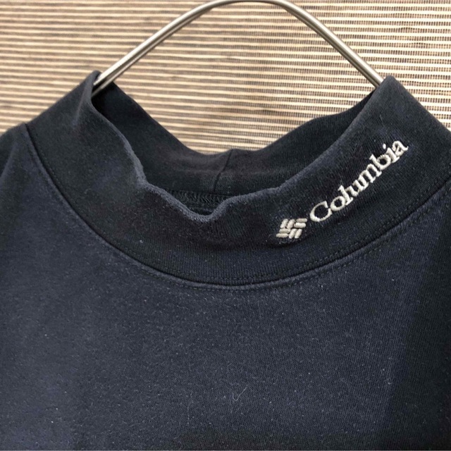 Columbia(コロンビア)のコロンビア】ロンT　長袖Tシャツ　モックネック　黒　刺繍ロゴ　ワンポイント15 メンズのトップス(Tシャツ/カットソー(七分/長袖))の商品写真