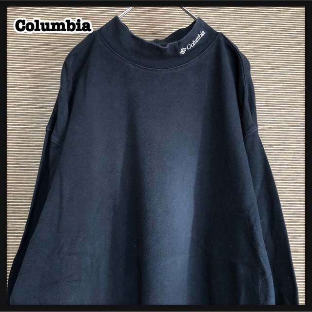 Columbia(コロンビア)のコロンビア】ロンT　長袖Tシャツ　モックネック　黒　刺繍ロゴ　ワンポイント15 メンズのトップス(Tシャツ/カットソー(七分/長袖))の商品写真