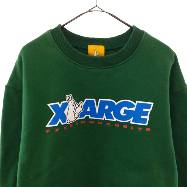 FR2 XLARGE Logo Crew Sweat グリーン Mサイズ