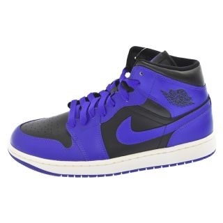 ナイキ(NIKE)のNIKE ナイキ WMNS AIR JORDAN 1 MID BQ6472-051 ウィメンズ エアジョーダン 1 ミッドカットスニーカー US11.5/28.5 ブラック/ブルー(スニーカー)