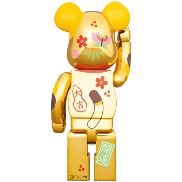 BE@RBRICK 招き猫 ペコちゃん 福 金メッキ 100% & 400%