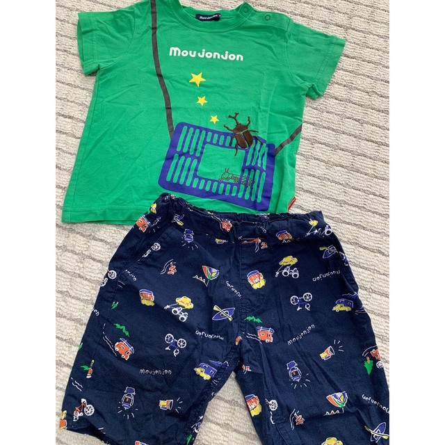 mou jon jon(ムージョンジョン)の【美品】mou jonjon 90cm 夏服セット キッズ/ベビー/マタニティのキッズ服男の子用(90cm~)(Tシャツ/カットソー)の商品写真