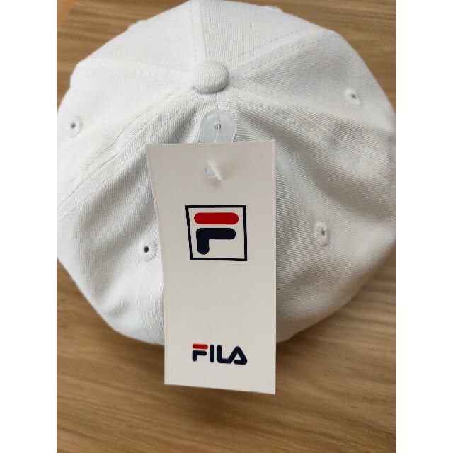 FILA - 値下げしました!FILAキャップ ホワイト/グリーン#フィラ帽子の