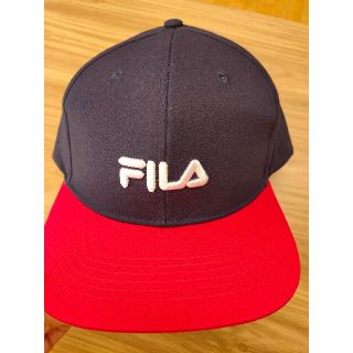 フィラ(FILA)のFILAキャップ ネイビー/赤(キャップ)