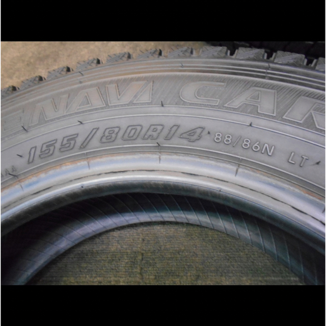 P-0128) スタッドレス 155/80R14 88/86 N LT