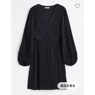 エイチアンドエム(H&M)のH&M ブラックミニドレス XL 謝恩会 結婚式 ワンピースリトルブラックドレス(ミニドレス)