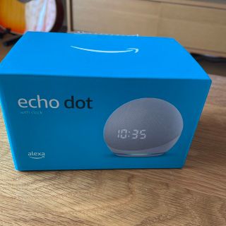 エコー(ECHO)のEcho Dot with clock グレーシャーホワイト(スピーカー)