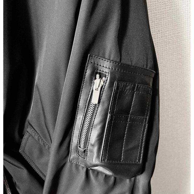 Berluti 19ss MA-1 レザーロゴボンバージャケット ベルルッティ - ブルゾン