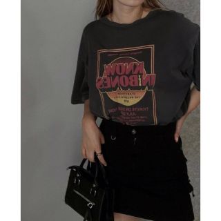 アングリッド(Ungrid)のアングリッド　Tシャツ　ダークグレー 新品タグ付き未開封(Tシャツ(半袖/袖なし))