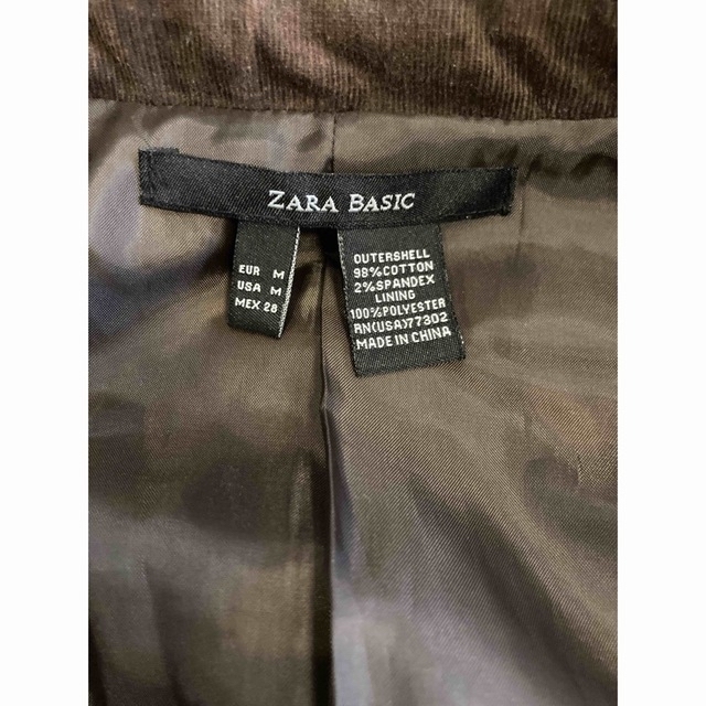 ZARA(ザラ)のレディース　ジャケット　ZARA 茶色　M ブラウン　フォーマル　卒業式　入学式 レディースのジャケット/アウター(テーラードジャケット)の商品写真