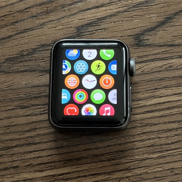 美品】アップルウォッチ シリーズ3 白っぽかっ GPSスペースグレイ38mm 美品】アップルウォッチ シリーズ3 白っぽかっ GPSスペースグレイ38mm