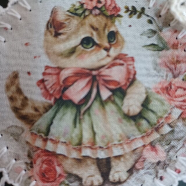 ハンドメイド 猫柄コースターの通販 by ミュー's shop |ラクマ