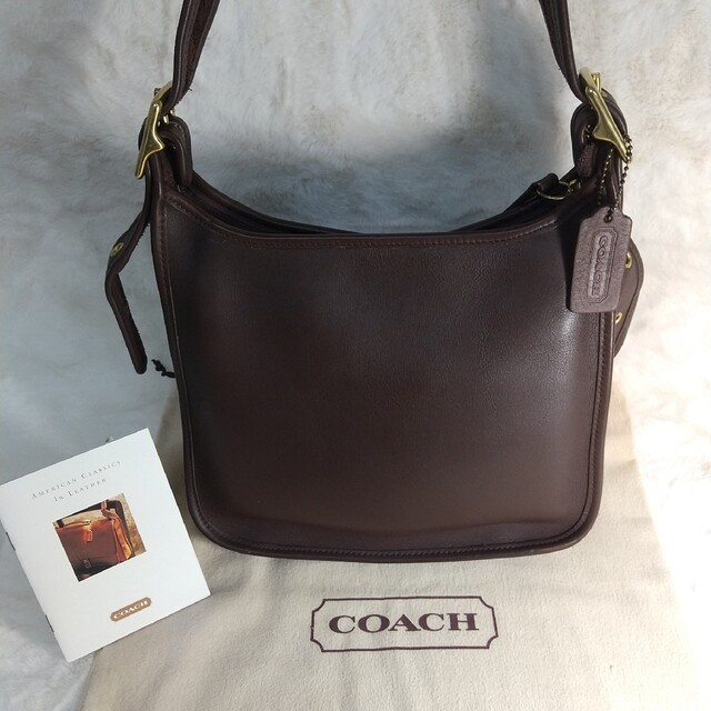 未使用極美品COACHオールドコーチ 書類バッグ 黒5225 USA製 90年代