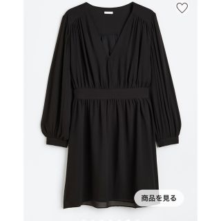 エイチアンドエム(H&M)のH&M ブラックミニドレス XXL謝恩会 結婚式 ワンピースリトルブラックドレス(ミニドレス)