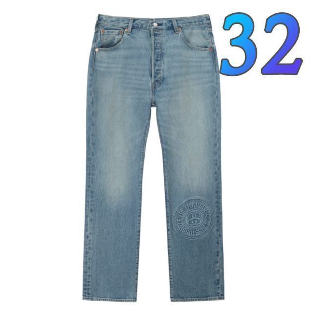 欲しいの 32 新品未開封 - STUSSY Stussy JEAN 501 EMBOSSED Levi's デニム+ジーンズ