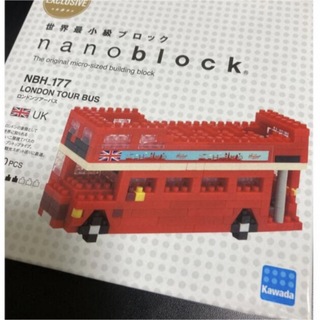 カワダ(Kawada)のナノブロック　小さなブロック　2階だてバス　ロンドンバス(積み木/ブロック)