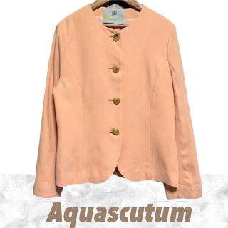 アクアスキュータム(AQUA SCUTUM)の【セール価格】 Aquascutum ノーカラー ジャケット フォーマル(ノーカラージャケット)