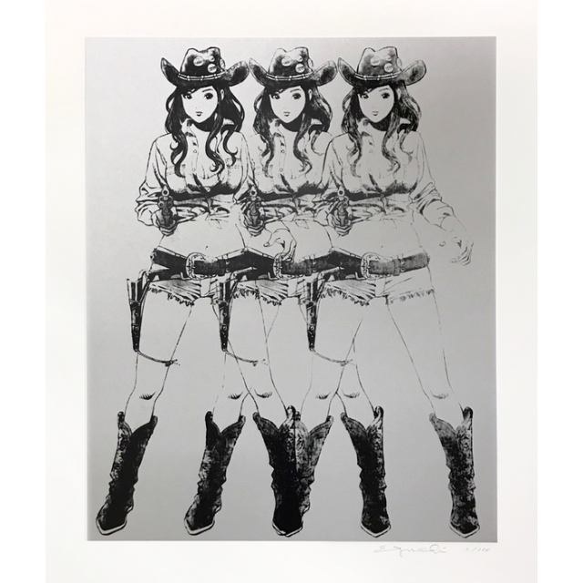 Cowgirls 江口寿史 村上隆 新品未開封 エンタメ/ホビーの美術品/アンティーク(版画)の商品写真