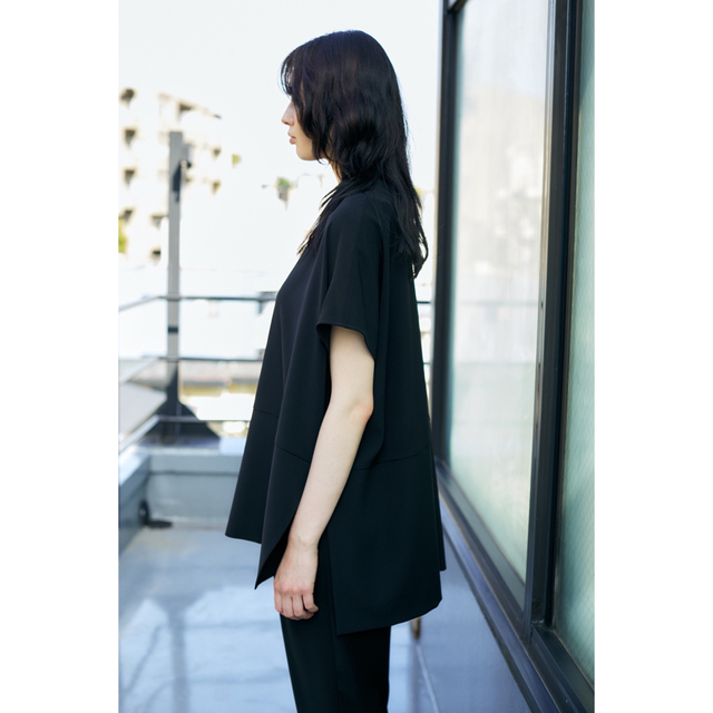 enfold PEダブルクロス Square Tie PULLOVER
