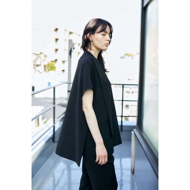 enfold PEダブルクロス Square Tie PULLOVER-