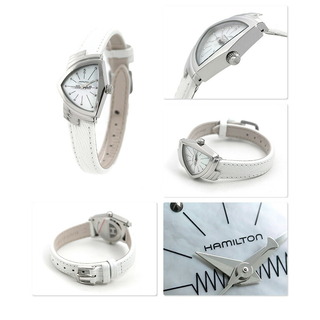ハミルトン(Hamilton)の【新品】ハミルトン HAMILTON 腕時計 レディース H24211852 ベンチュラ VENTURA クオーツ マザーオブパールxホワイト アナログ表示(腕時計)
