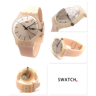 スウォッチ(swatch)の【新品】スウォッチ SWATCH 腕時計 メンズ SUOT700 クオーツ ベージュxベージュ アナログ表示(腕時計(アナログ))