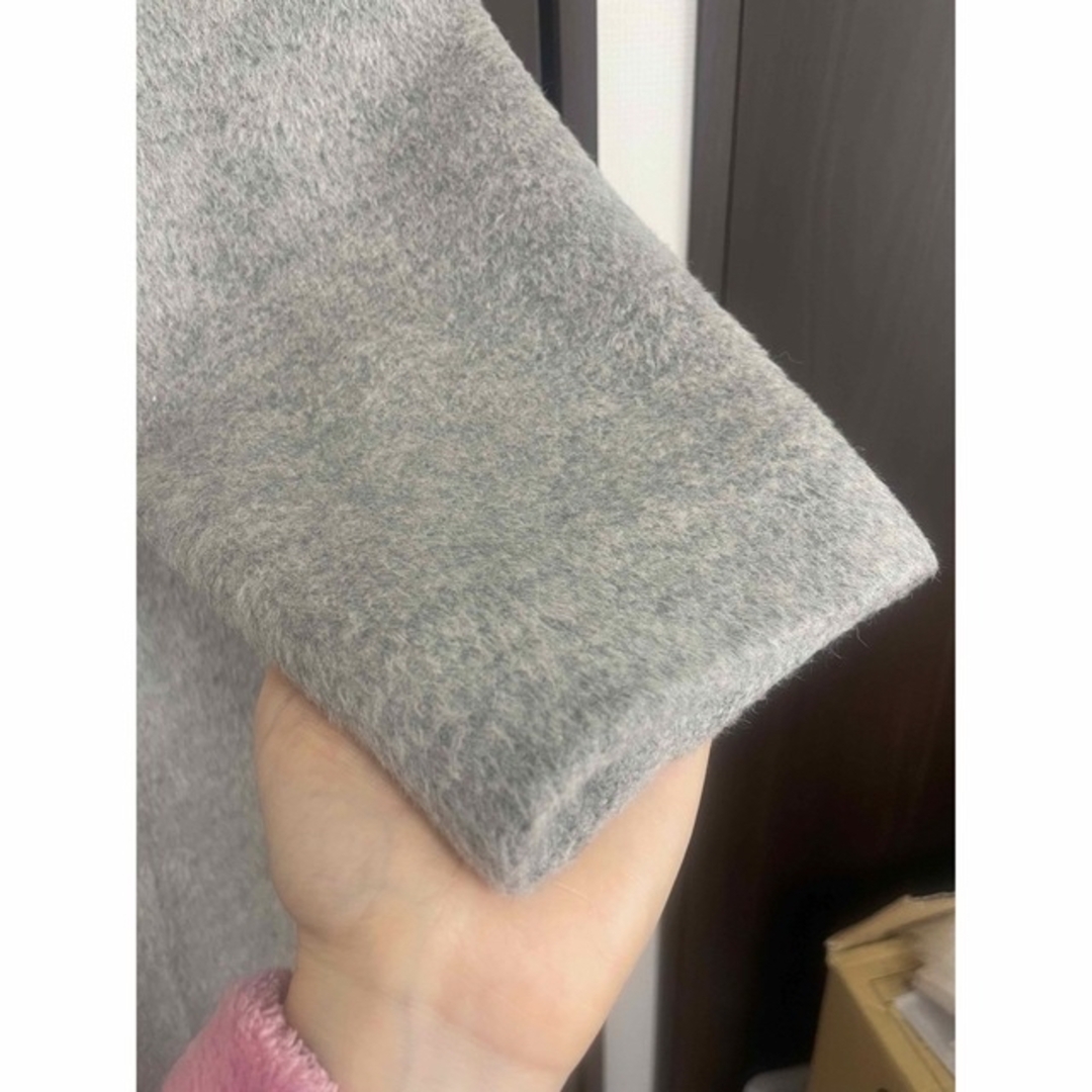 ADORE アドーア ライトアルパカシャギーノーカラーコート