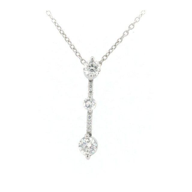 ポンテヴェキオ ダイヤモンド ネックレス 0.50ct K18WG(18金 ホワイト