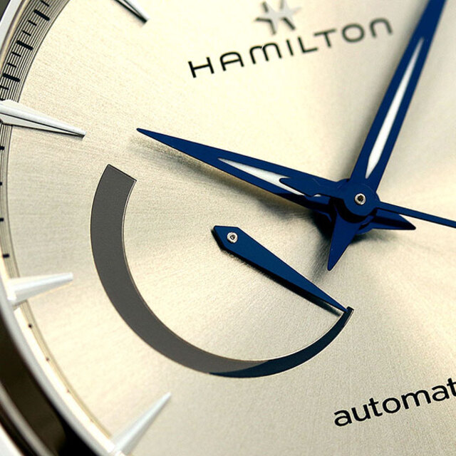 Hamilton(ハミルトン)の【新品】ハミルトン HAMILTON 腕時計 メンズ H32635122 ジャズマスター パワーリザーブ オート 42mm POWER RESERVE AUTO 42mm 自動巻き（H-13/手巻き付） ベージュxシルバー アナログ表示 メンズの時計(腕時計(アナログ))の商品写真