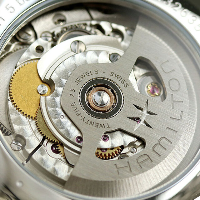 ハミルトン HAMILTON 腕時計 メンズ H32635122 ジャズマスター パワーリザーブ オート 42mm POWER RESERVE AUTO 42mm 自動巻き（H-13/手巻き付） ベージュxシルバー アナログ表示