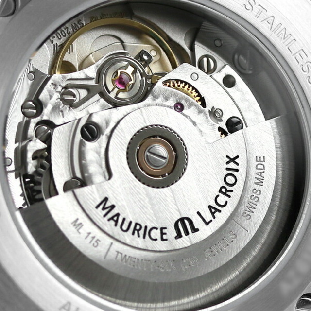 MAURICE LACROIX(モーリスラクロア)の【新品】モーリスラクロア MAURICE LACROIX 腕時計 メンズ AI6007-SS002-630-1 アイコン オートマティック 39mm AIKON Automatic 39mm 自動巻き（ML115/手巻き付） グリーンxシルバー アナログ表示 メンズの時計(腕時計(アナログ))の商品写真