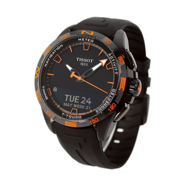 TISSOT - ティソ 腕時計 メンズ T1214204705104 TISSOT ソーラー（ETA E32.001） ブラックxブラック アナデジ表示