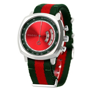 グッチ(Gucci)の【新品】グッチ GUCCI 腕時計 メンズ YA157304 グリップ GRIP クオーツ レッドxグリーン/レッド アナログ表示(腕時計(アナログ))