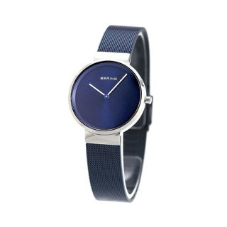 【新品】ベーリング BERING 腕時計 レディース 14531-307 クラシック カービング メッシュ 31mm CLASSIC CURVING MESH 31mm クオーツ（日本製） ネイビーxネイビー アナログ表示(腕時計)