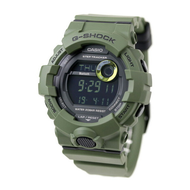 ジーショック G-SHOCK 腕時計 メンズ GBD-800UC-3DR カシオ Gショック ジースクワッド CASIO G-SQUAD クオーツ ブラックxカーキ アナデジ表示