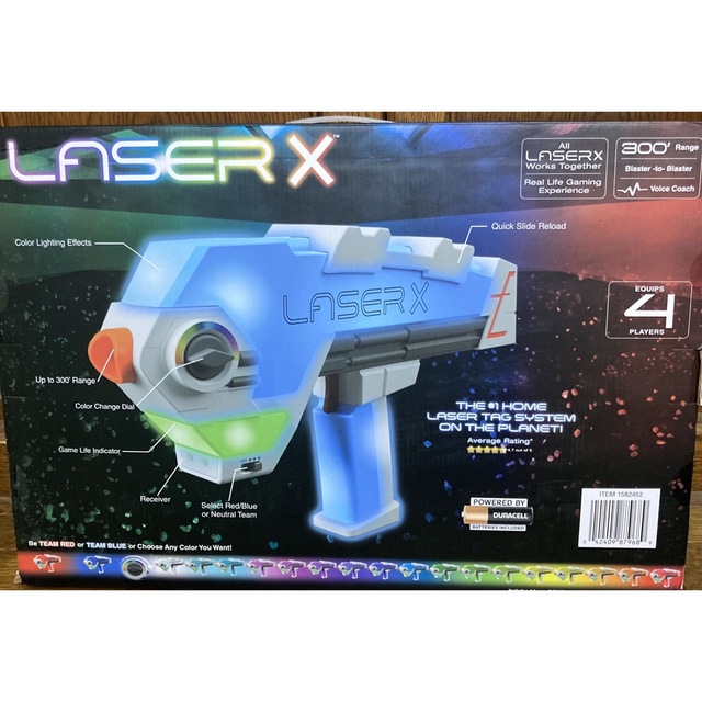 LASER X レーザークロス シューティング 赤外線レーザーガン 4丁セット